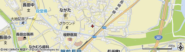 長崎県諫早市長田町57周辺の地図