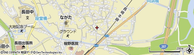 長崎県諫早市長田町61周辺の地図