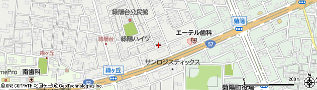 熊本県菊池郡菊陽町原水1167-10周辺の地図