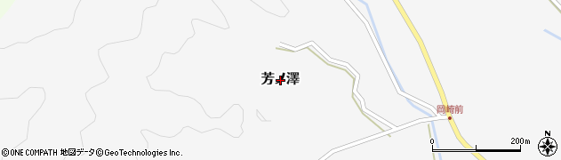 高知県大月町（幡多郡）芳ノ澤周辺の地図