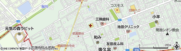 株式会社西松屋チェーン　熊本合志店周辺の地図