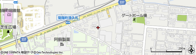 熊本県菊池郡菊陽町原水1341-14周辺の地図