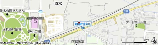 熊本県菊池郡菊陽町原水1412周辺の地図