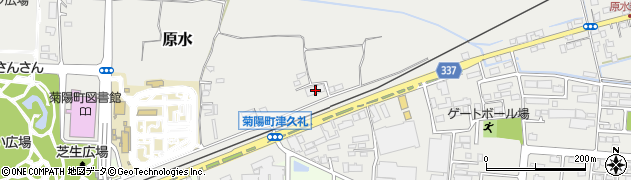 熊本県菊池郡菊陽町原水1414周辺の地図