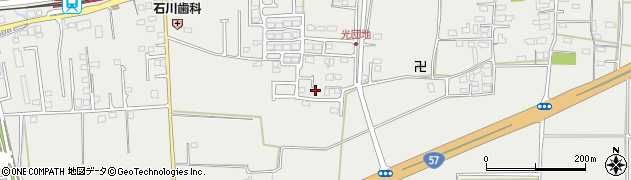 熊本県菊池郡菊陽町原水840周辺の地図