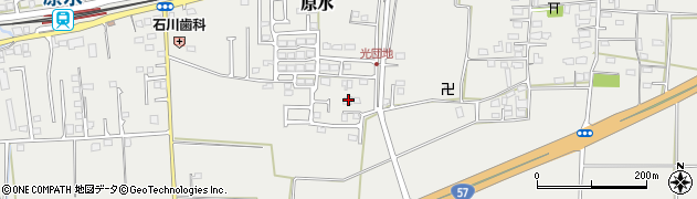 熊本県菊池郡菊陽町原水831周辺の地図