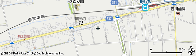 熊本県菊池郡菊陽町原水1063周辺の地図