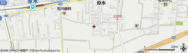 熊本県菊池郡菊陽町原水843周辺の地図