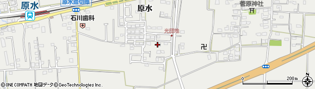 熊本県菊池郡菊陽町原水851-4周辺の地図