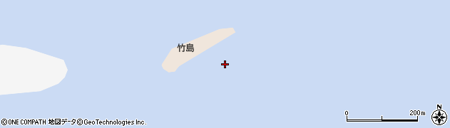 竹島周辺の地図