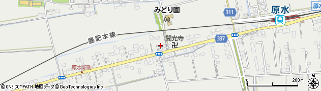 熊本県菊池郡菊陽町原水1597周辺の地図