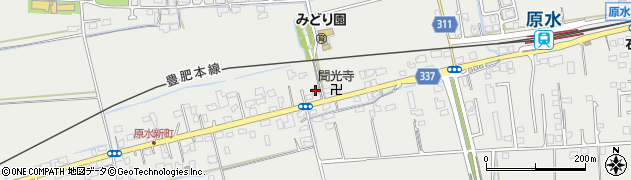 熊本県菊池郡菊陽町原水1596周辺の地図