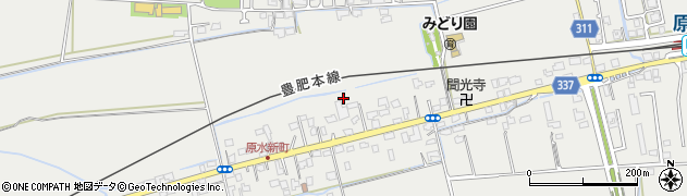 熊本県菊池郡菊陽町原水1617周辺の地図