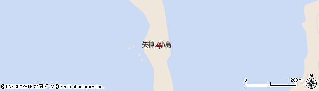 矢神ノ小島周辺の地図