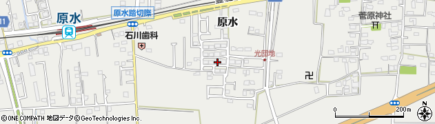 熊本県菊池郡菊陽町原水846周辺の地図