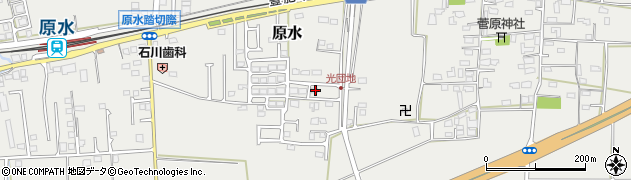 熊本県菊池郡菊陽町原水851-2周辺の地図