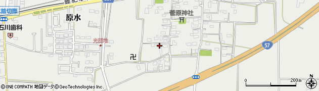 熊本県菊池郡菊陽町原水749周辺の地図