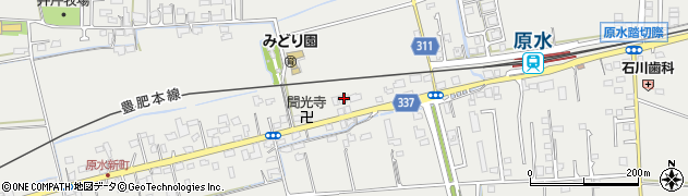 熊本県菊池郡菊陽町原水1581周辺の地図
