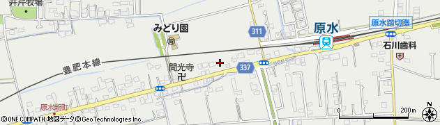 熊本県菊池郡菊陽町原水2064周辺の地図
