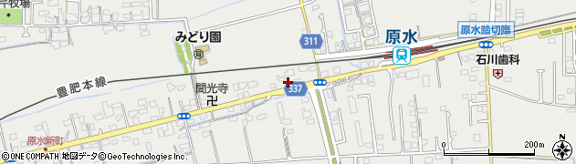 熊本県菊池郡菊陽町原水2071周辺の地図