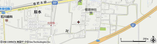 熊本県菊池郡菊陽町原水746周辺の地図
