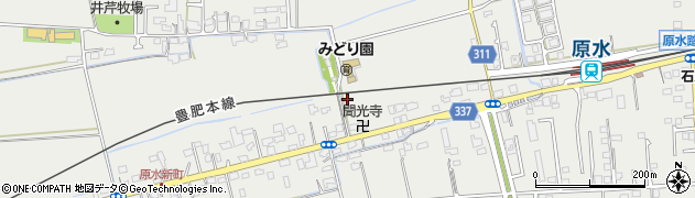 熊本県菊池郡菊陽町原水1591周辺の地図