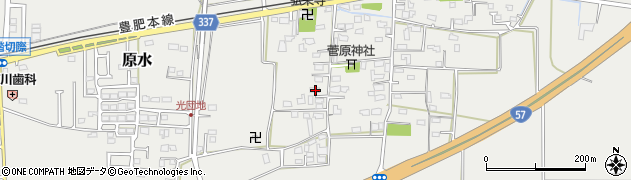 熊本県菊池郡菊陽町原水743周辺の地図