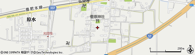 熊本県菊池郡菊陽町原水710周辺の地図