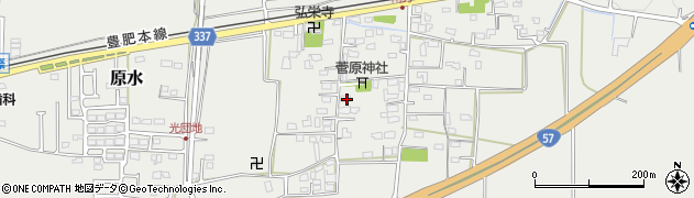 熊本県菊池郡菊陽町原水712周辺の地図