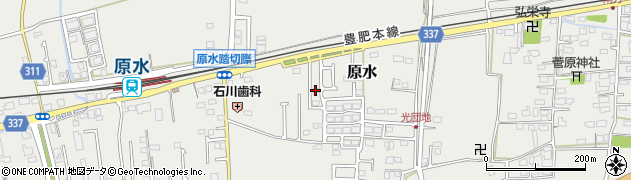 熊本県菊池郡菊陽町原水902周辺の地図