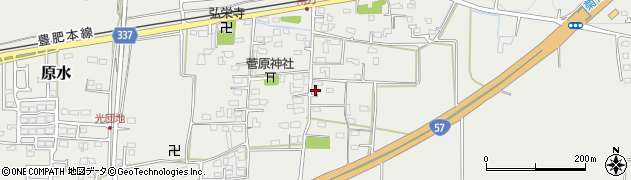 熊本県菊池郡菊陽町原水640周辺の地図