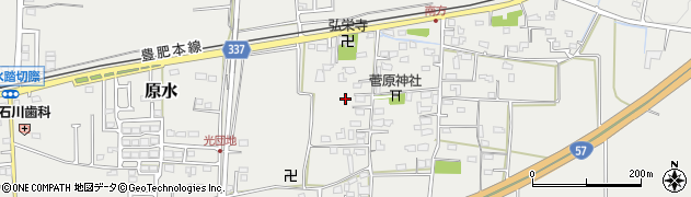 熊本県菊池郡菊陽町原水736周辺の地図