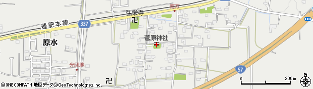 熊本県菊池郡菊陽町原水715周辺の地図
