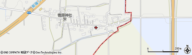 熊本県菊池郡菊陽町原水202周辺の地図