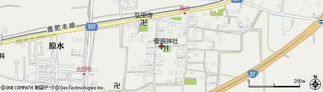 熊本県菊池郡菊陽町原水717周辺の地図