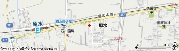 熊本県菊池郡菊陽町原水902-2周辺の地図