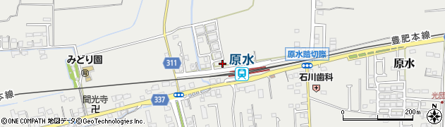 熊本県菊池郡菊陽町原水2141周辺の地図