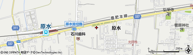 熊本県菊池郡菊陽町原水925周辺の地図