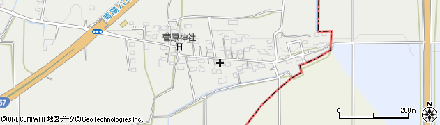 熊本県菊池郡菊陽町原水230-1周辺の地図