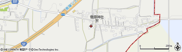 熊本県菊池郡菊陽町原水383周辺の地図