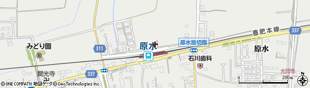熊本県菊池郡菊陽町原水2153周辺の地図