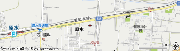 熊本県菊池郡菊陽町原水895周辺の地図