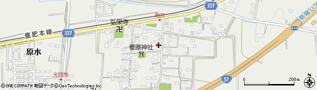 熊本県菊池郡菊陽町原水693周辺の地図