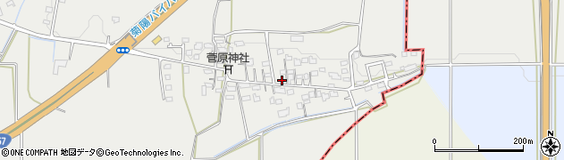 熊本県菊池郡菊陽町原水156-5周辺の地図