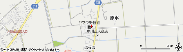 熊本県菊池郡菊陽町原水5548周辺の地図
