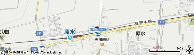熊本県菊池郡菊陽町原水2184周辺の地図