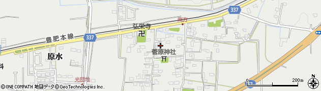 熊本県菊池郡菊陽町原水718周辺の地図