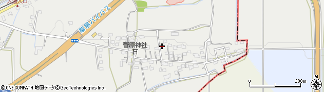 熊本県菊池郡菊陽町原水154周辺の地図