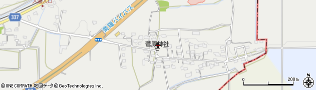 熊本県菊池郡菊陽町原水130周辺の地図