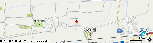 熊本県菊池郡菊陽町原水1979周辺の地図
